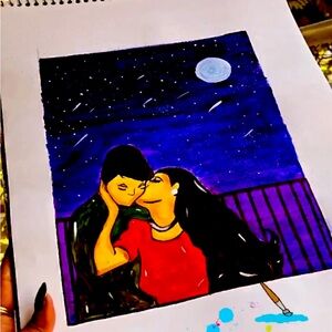 A magical couple painting